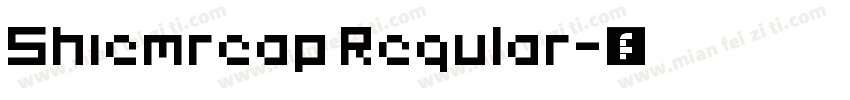 Shiemreap Regular字体转换